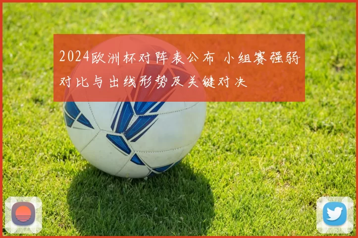 2024欧洲杯对阵表公布 小组赛强弱对比与出线形势及关键对决